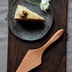 Gâteau en bois et serveur à tarte Pelle à gâteau élégante Pelle à gâteau en bois Outil de service unique pour les desserts Cadeau d'ustensiles de cuisine artisanaux pour Baker