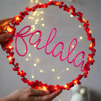 Fa La La Fairy Light Wreath