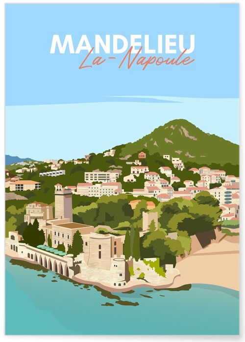 Affiche ville Mandelieu-la-Napoule