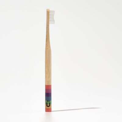 NEW: natürbrush adult toothbrush. Color Rainbow