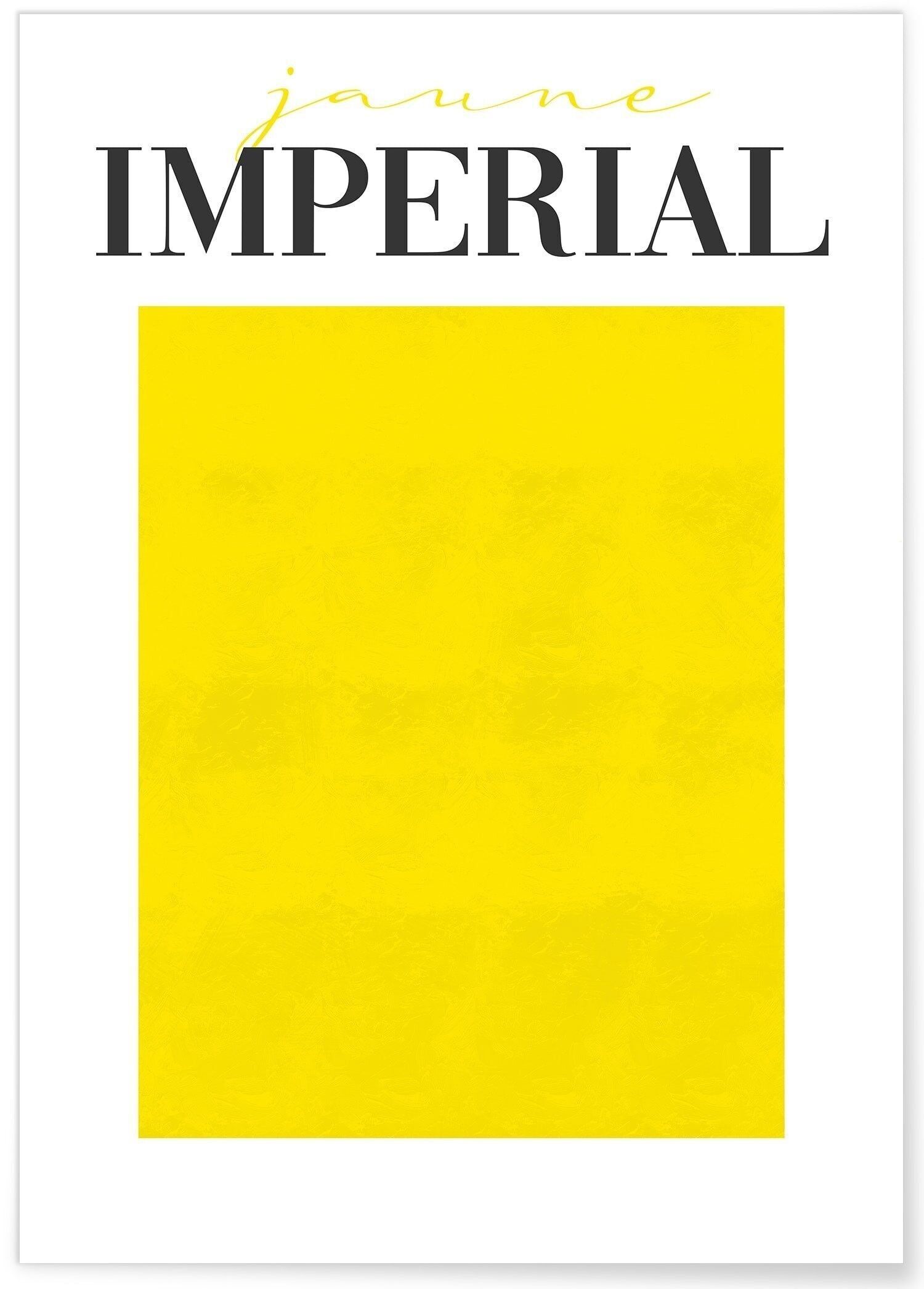 Imperiales gelbes Poster