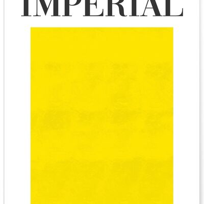 Affiche Jaune Impérial