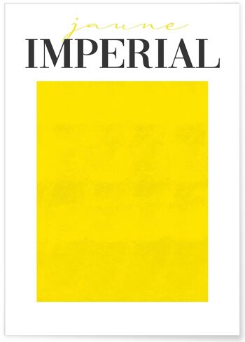 Affiche Jaune Impérial 1