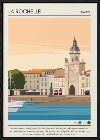 Affiche ville La Rochelle Vintage 3