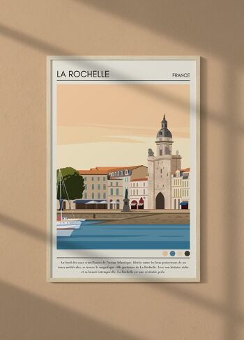 Affiche ville La Rochelle Vintage 4