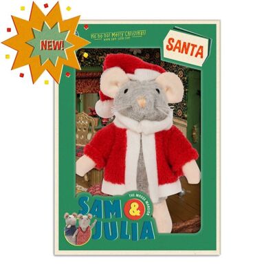 Kids Plush Toy- Mouse Santa (12cm) - The Mouse Mansion