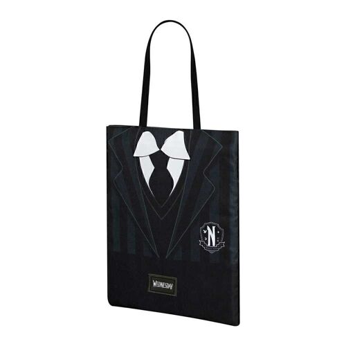 Miércoles Uniform-Bolsa de la Compra Shopping Bag, Negro