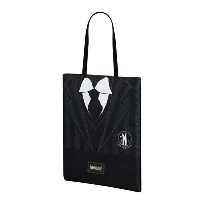 Wednesday Uniform-Shopping Bag Einkaufstasche, Schwarz