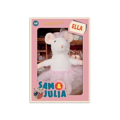 Peluche per bambini - Mouse Ella (12 cm) - The Mouse Mansion
