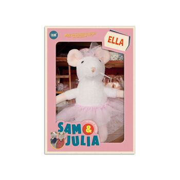 Peluche pour enfants - Souris Ella (12cm) - Le manoir des souris 1