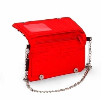 Portefeuille Betty Boop Rouge-Soft avec chaîne, rouge 3