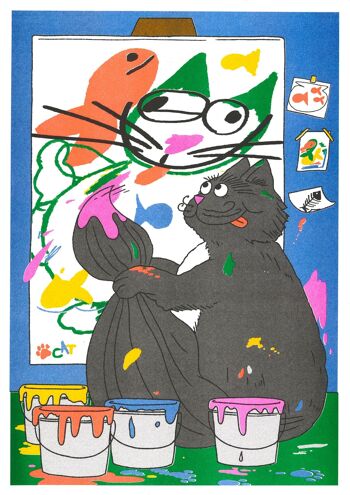 Affiche Angela Kirkwood - If pets could paint 1