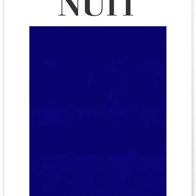 Affiche Bleu Nuit