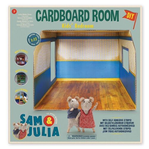 Kids DIY Dollhouse - Cardboard Kid's Bedroom - The Mouse Mansion