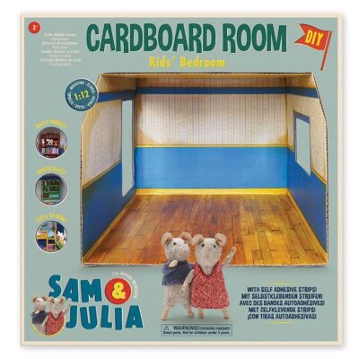 Casa de muñecas DIY para niños - Dormitorio infantil de cartón - The Mouse Mansion