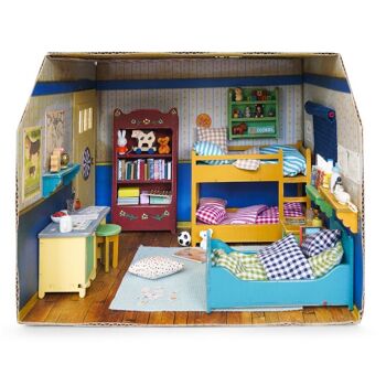 Maison de poupée DIY pour enfants - Chambre d'enfant en carton - The Mouse Mansion 3