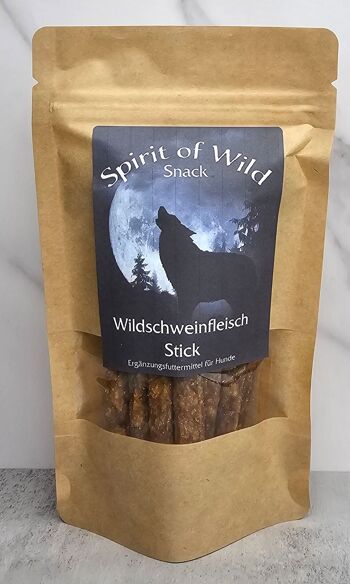 Spirit of Wild Snack Bâtonnet de Viande de Sanglier 100g 3