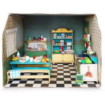 Maison de poupée DIY pour enfants - Chambre en carton - Cuisine - Het Muizenhuis 3