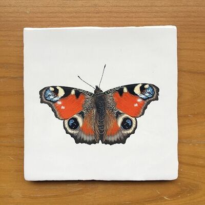 Peacock Butterfly – Vintage Style Tile
