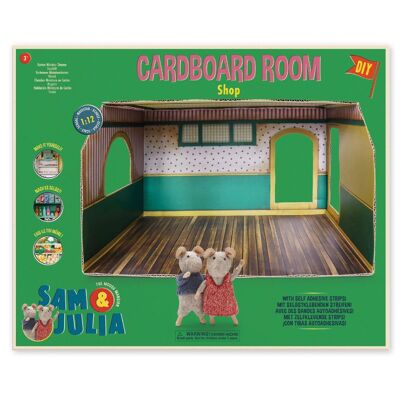 Casa de muñecas DIY para niños - Sala de cartón - Tienda - Het Muizenhuis