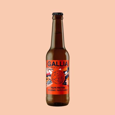 Cerveza Gallia 🟠 Pulpa Fricción - Berliner Weisse Naranja sanguina y kumquat