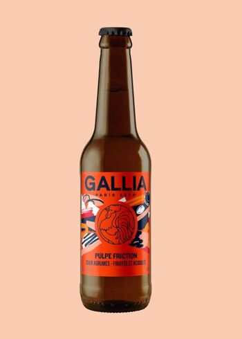 Bière Gallia 🟠 Pulpe Friction - Berliner Weisse Orange sanguine & Kumquat 3