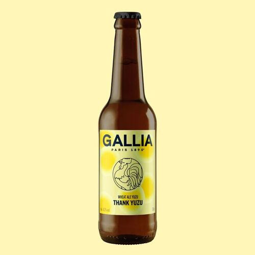 Bière Gallia Bio🍈 Thank Yuzu - Bière blanche
