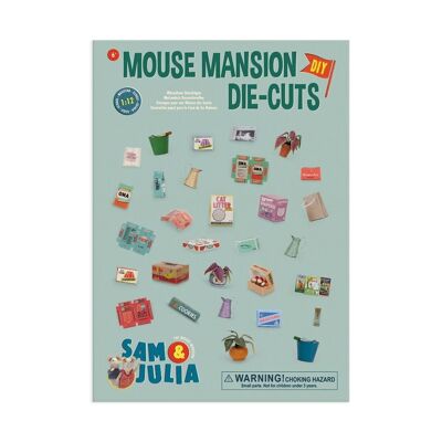 Casa de muñecas DIY para niños - Juego de troqueles - La mansión del ratón