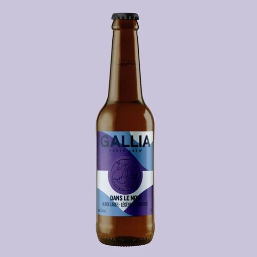 Bière Gallia 🖤 Dans le Noir - Dark Lager