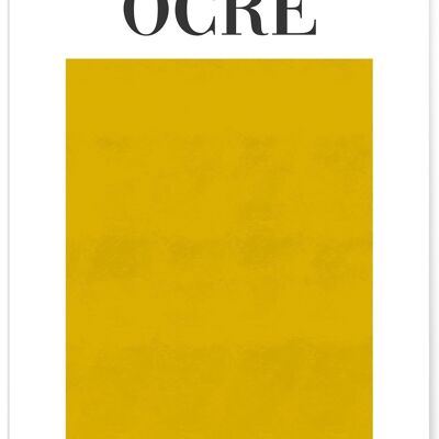 Affiche Jaune Ocre