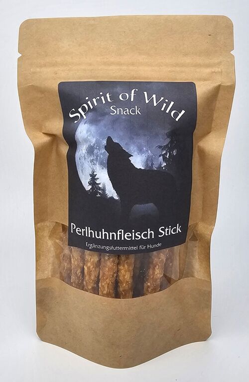 Spirit of Wild Snack Perlhuhnfleisch Stick 100g