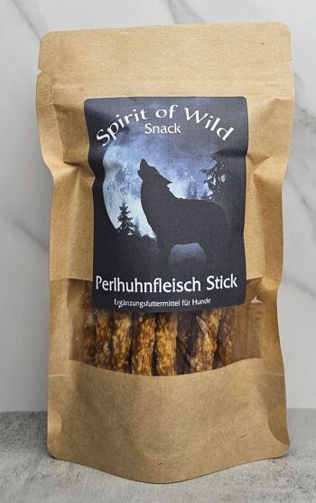 Spirit of Wild Snack Bâtonnet de Viande de Pintade 100g 3