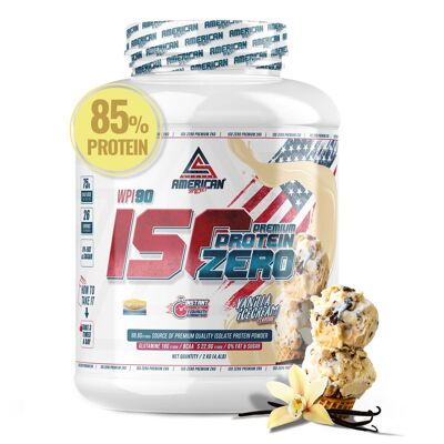AS American Supplement | Premium Iso Zero 2kg | Vanille | Molkenprotein | Helfen Sie dabei, Ihre Muskelmasse zu steigern | Low Carb | 0 % Zucker… B073PN5C84