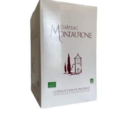BIB Château Montaurone Red Wine AOP Coteaux d'Aix en Provence ORGANIC - 10 L