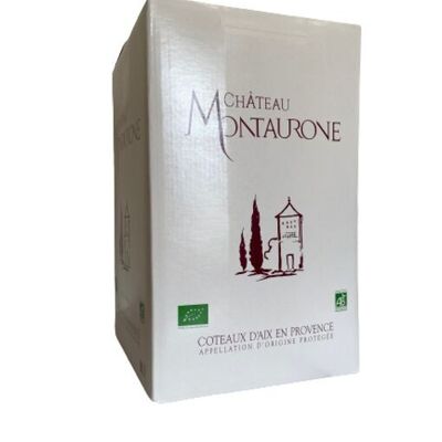 BIB Château Montaurone Vin Rouge AOP Coteaux d'Aix en Provence BIO - 10 L