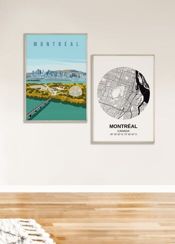 Affiche ville Montréal 4