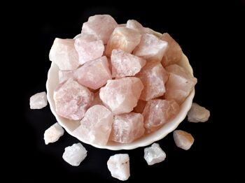 1Pc Rose Quartz Rough Stone~ 1 inch Raw Crystals 3