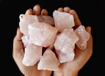 1Pc Rose Quartz Rough Stone~ 1 inch Raw Crystals 8