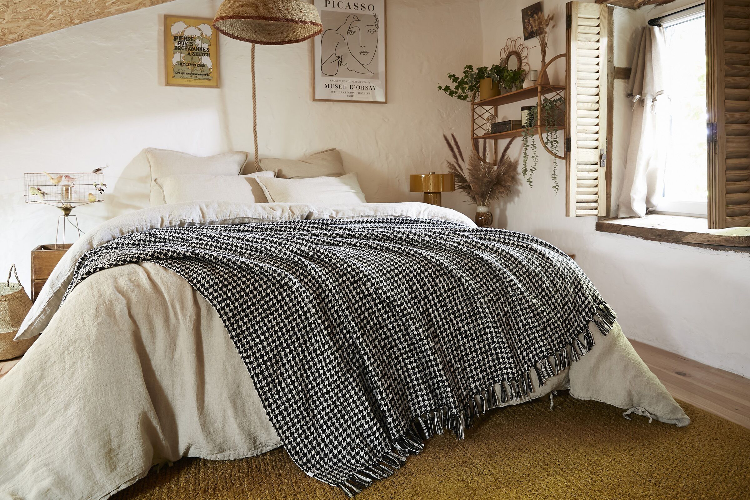 Tagesdecke mit Fransen, 240 x 260 cm, RPET GASPARD