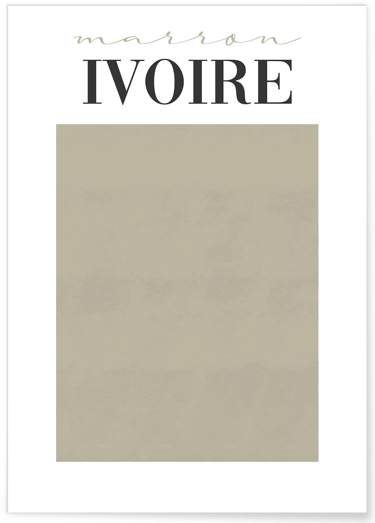 Poster marrone avorio