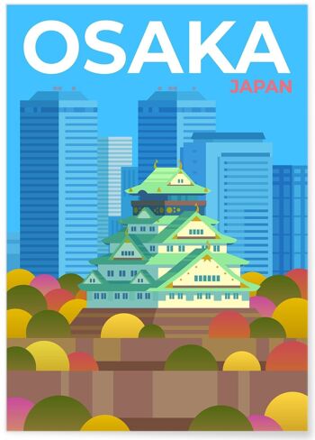 Affiche ville Osaka 1