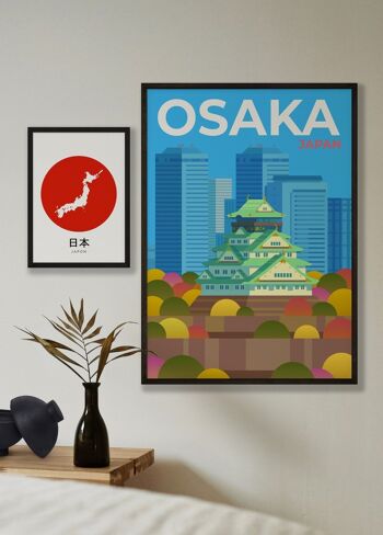 Affiche ville Osaka 4