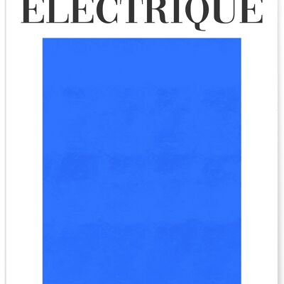 Elektrisches blaues Poster