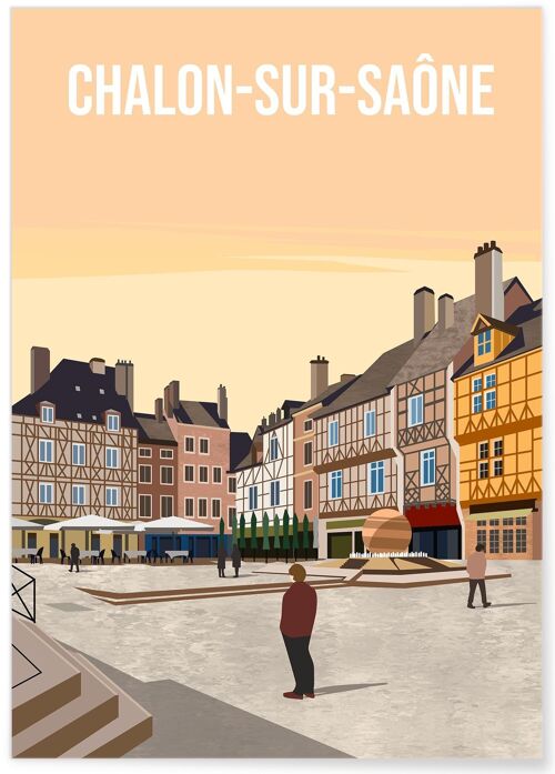 Affiche ville Chalon-sur-Saône