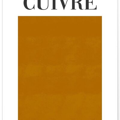 Affiche Orange Cuivré