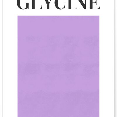 Glicina violeta Póster