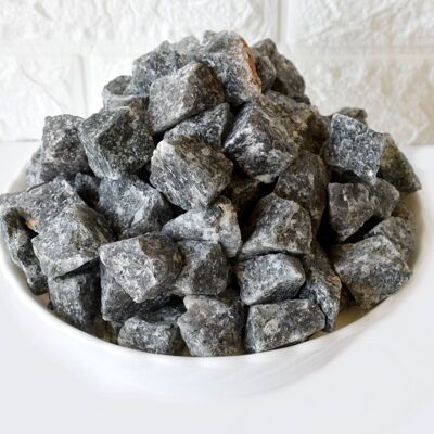 1 Stück schwarzer Rutil-Rohstein ~ 1 Zoll Rohkristalle