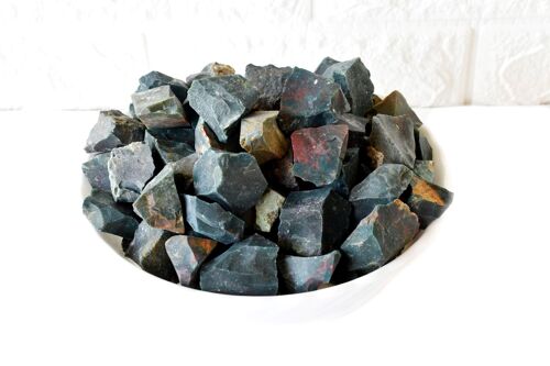 1Pc Bloodstone Rough Stone ~ 1 inch Raw Crystals