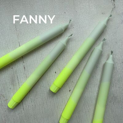 Dip Dye Kerzen im 3er-Set / handgefärbte Stabkerzen „FANNY”