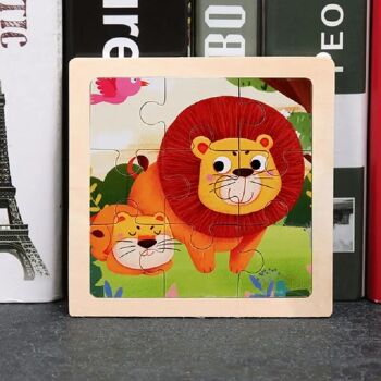 Ensemble de Puzzle Tangram en Bois : Animaux et Circulation Amusants pour Enfants 10